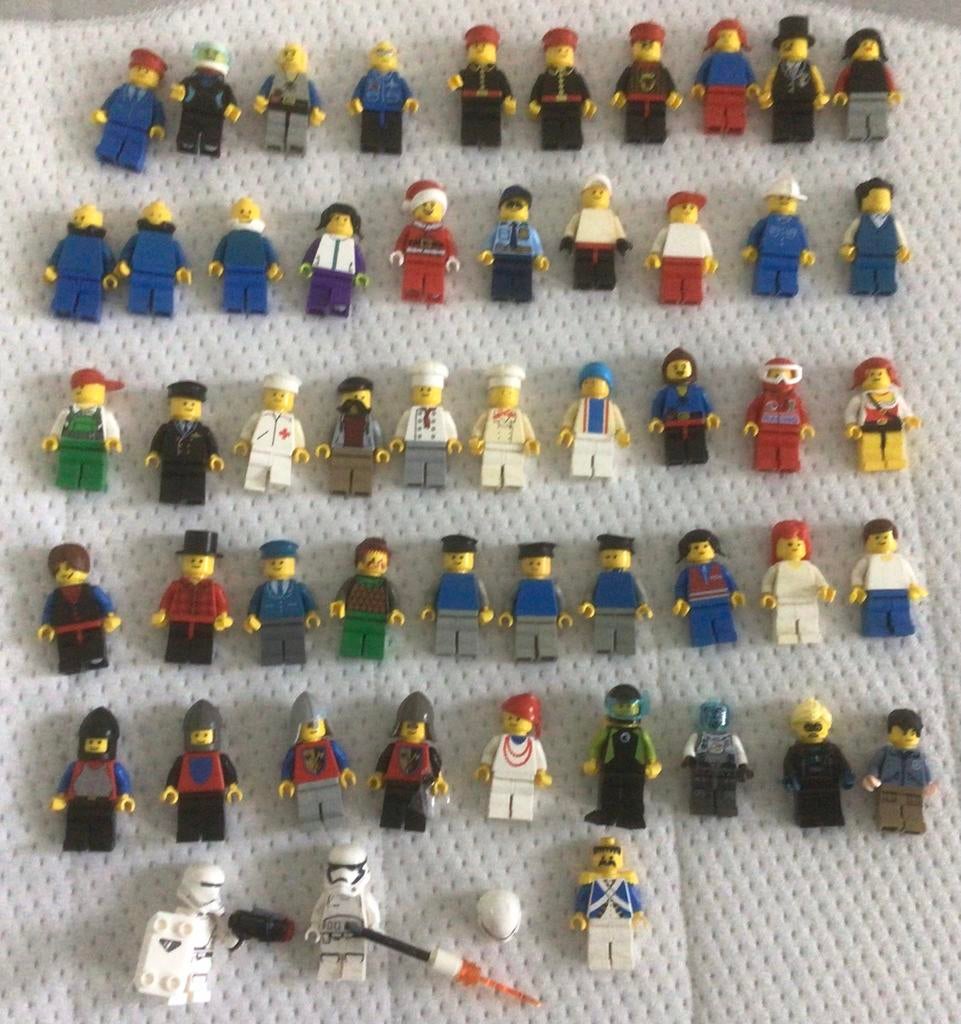 52 LEGO minifiguren van vintage tot starwars, Ophalen, Zo goed als nieuw
