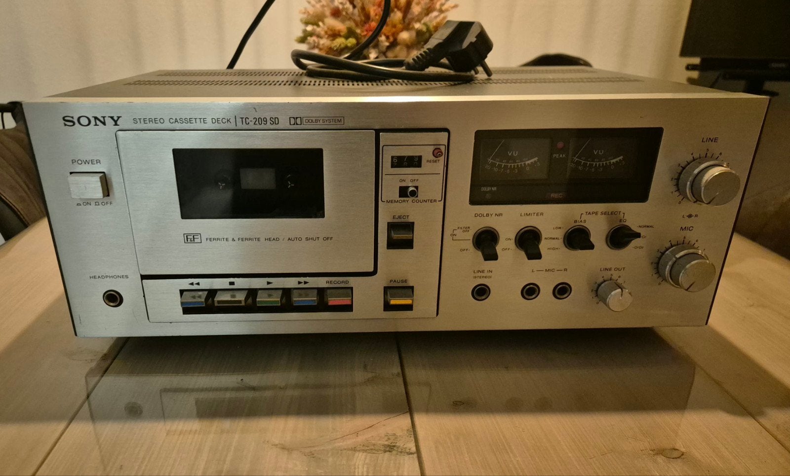 Sony TC-209 SD Stereo Cassette Deck - Vintage Audiophile, Audio, Tv en Foto, Ophalen of Verzenden, Enkel, Sony, Tape counter