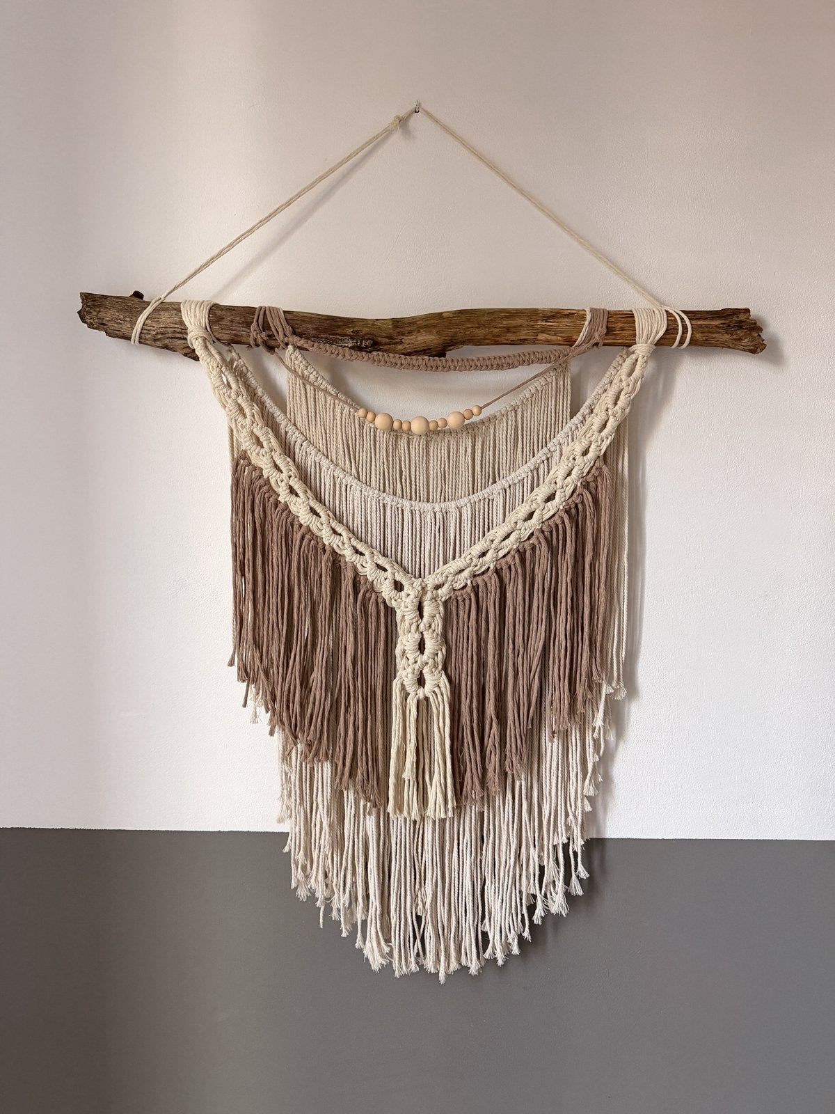 Boho wandhanger beige, Ophalen of Verzenden, Nieuw