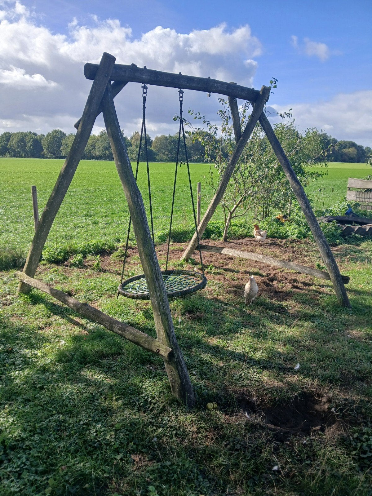 Houten schommel, Ophalen, Gebruikt, Schommel
