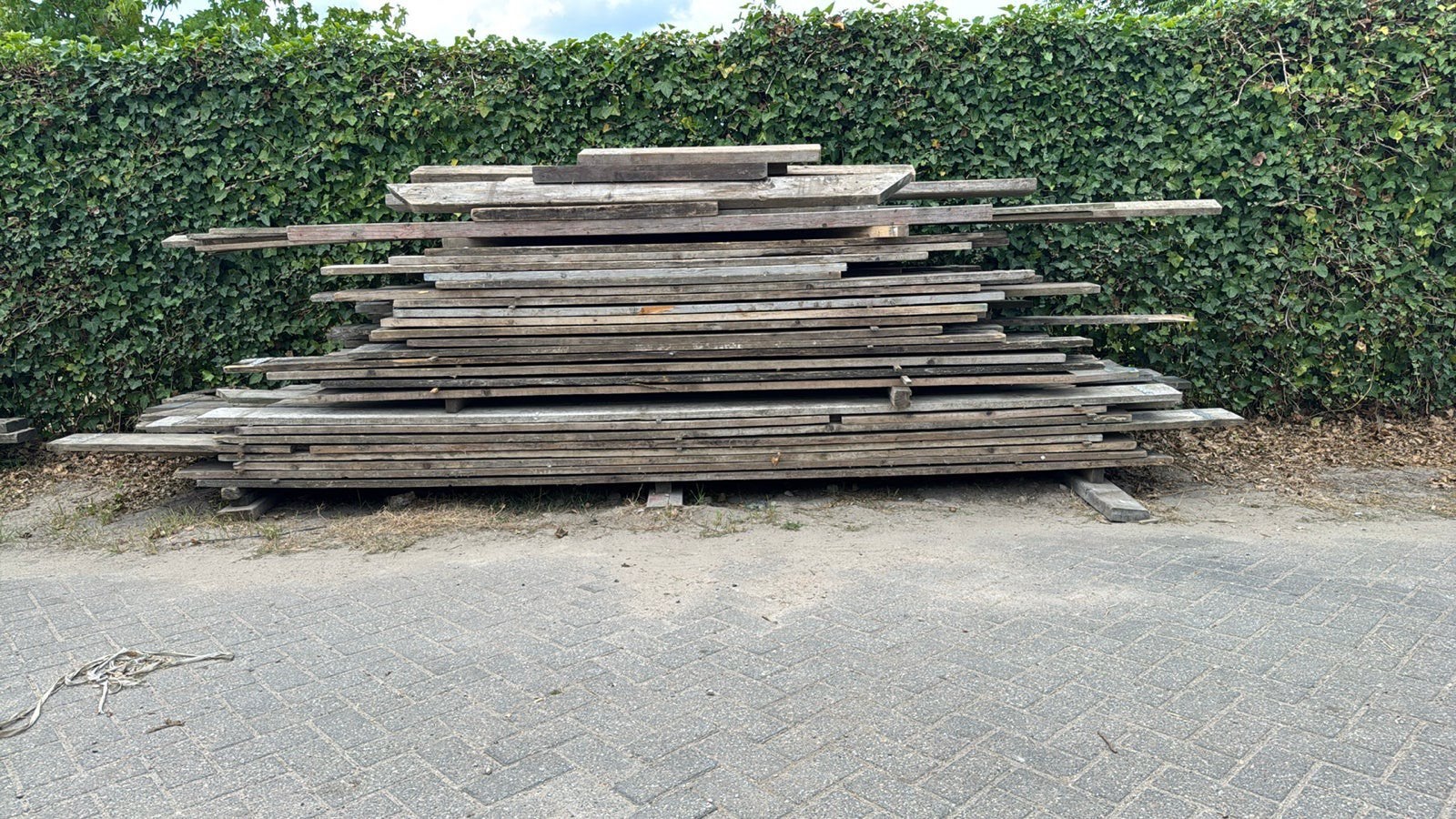 Steigerplanken, pakket met diverse lengtes, 25 tot 50 mm, Ophalen of Verzenden, Zo goed als nieuw, Plank