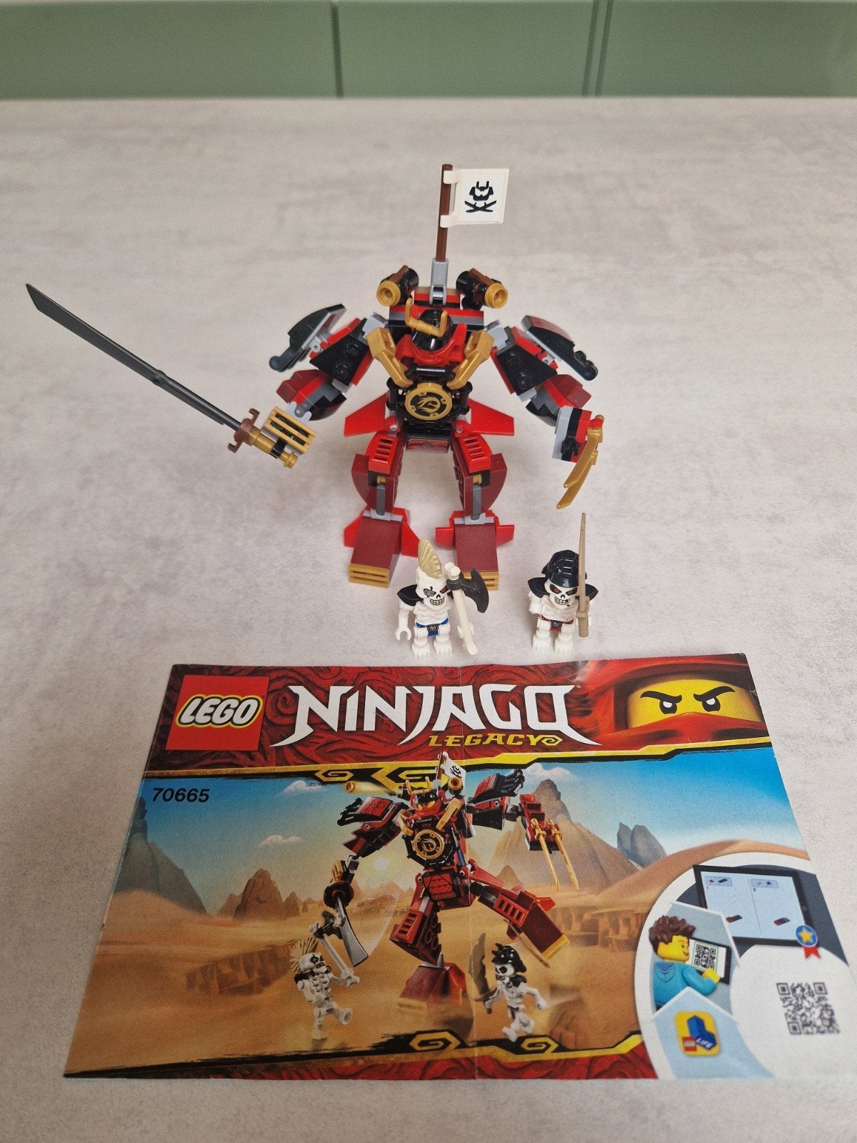 LEGO Ninjago 70665 De Samoerai Mech met minifiguren, Lego, Ophalen of Verzenden, Zo goed als nieuw, Inclusief instructies