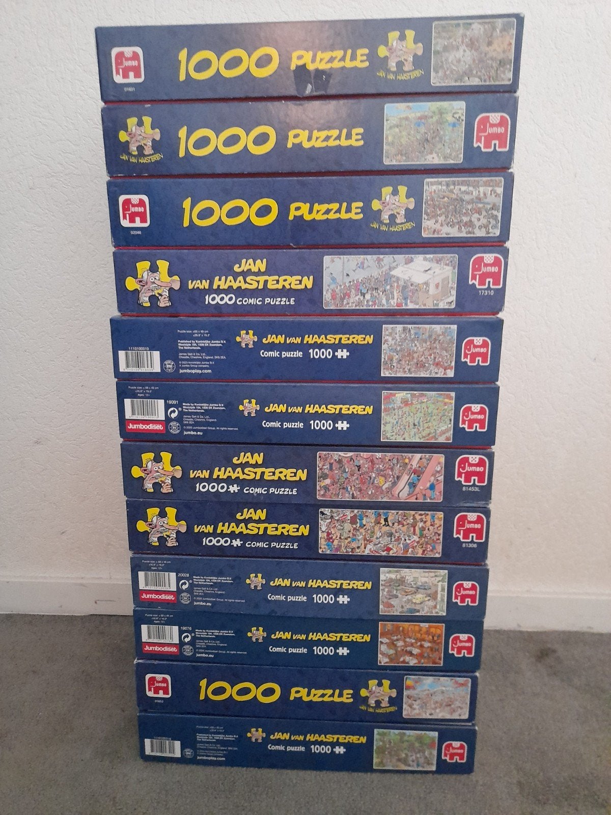 Jan van Haasteren puzzels, Ophalen of Verzenden, 500 t/m 1500 stukjes, Zo goed als nieuw