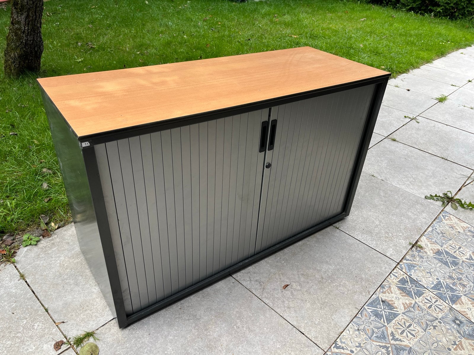 Stalen schuifdeur kast - 75x47x120cm, Huis en Inrichting, Kasten | Overige, Ophalen, Gebruikt