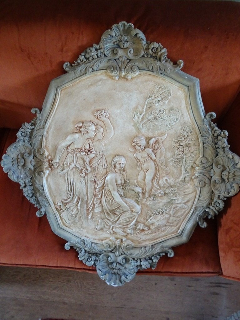 Antiek wandpaneel Sint Sebastiaan 87cm Bezorging mogelijk, Ophalen