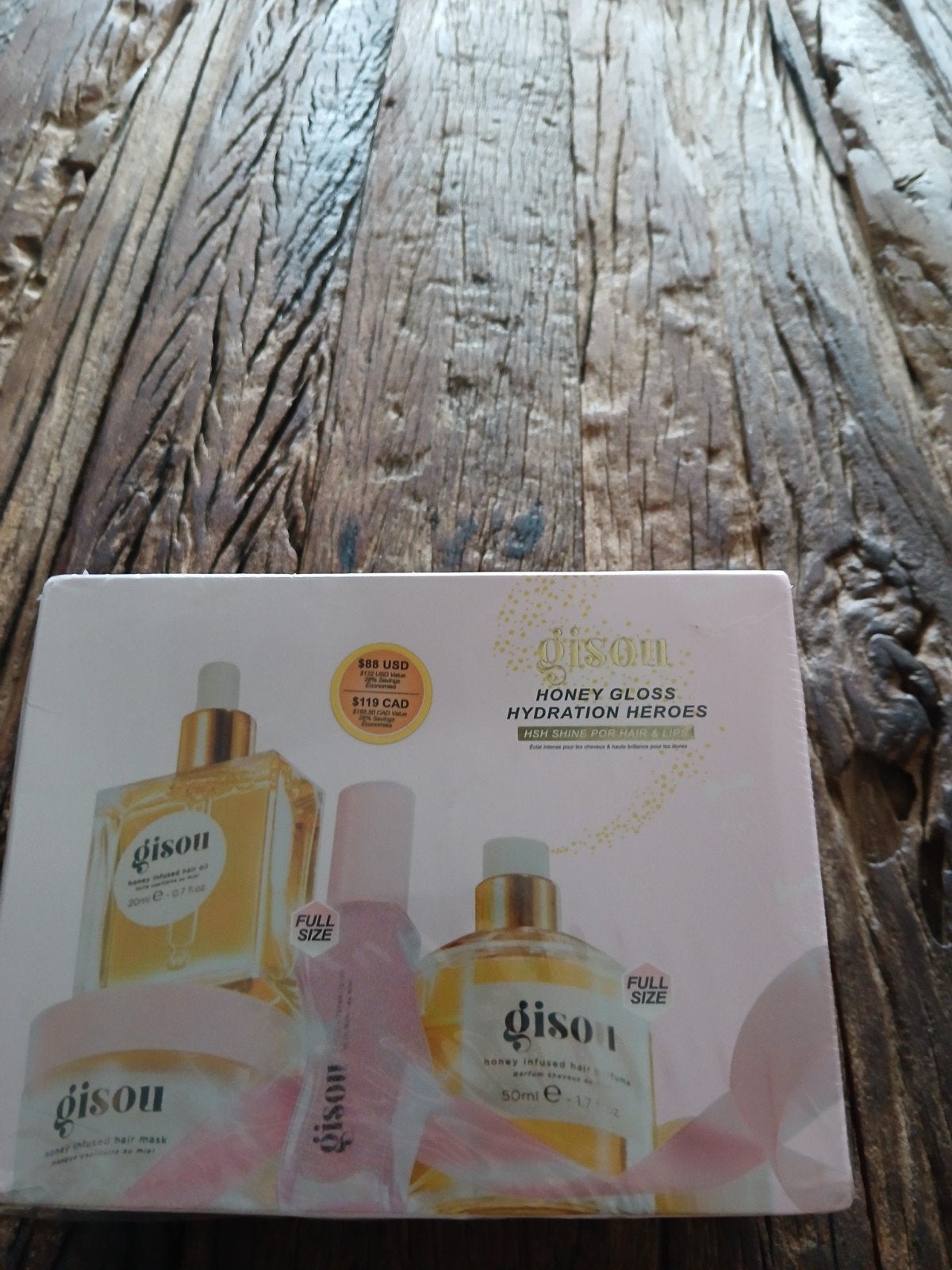 Gisou Pakket: Haarolie, Haarmasker, Lipgloss & Haarparfum, Ophalen of Verzenden, Nieuw, Haarverzorger of -hersteller
