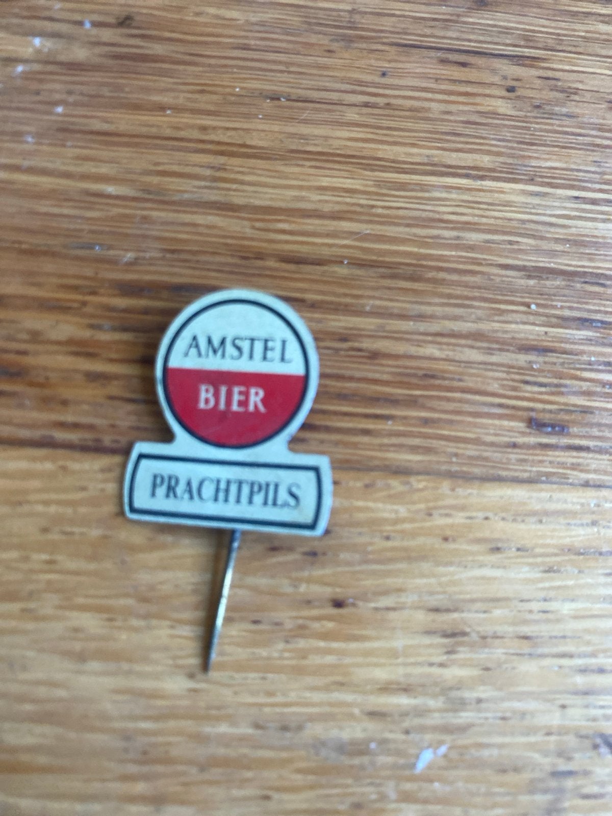 Vintage Amstel Bier Prachtpils Reversspeldje, Verzamelen, Ophalen of Verzenden, Gebruikt, Overige typen
