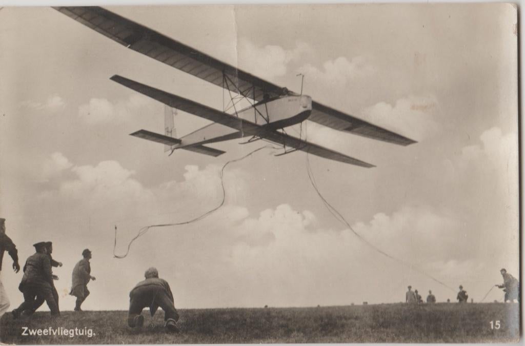 zweefvliegtuig zweven vliegtuig nederlandse luchtvaart kist, Ophalen of Verzenden, 1940 tot 1960, Ongelopen, Voertuig