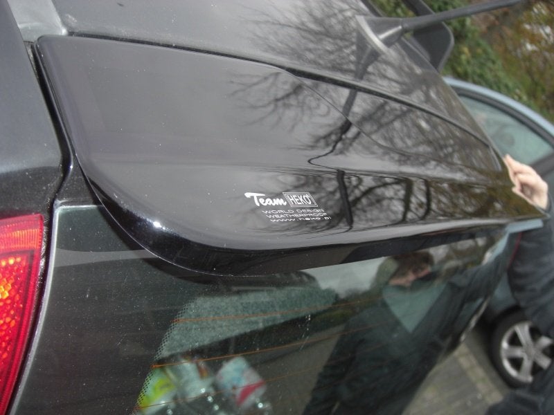 Fiat Panda dakspoiler zwart & zijwindschermen donker pasvorm, Ophalen of Verzenden