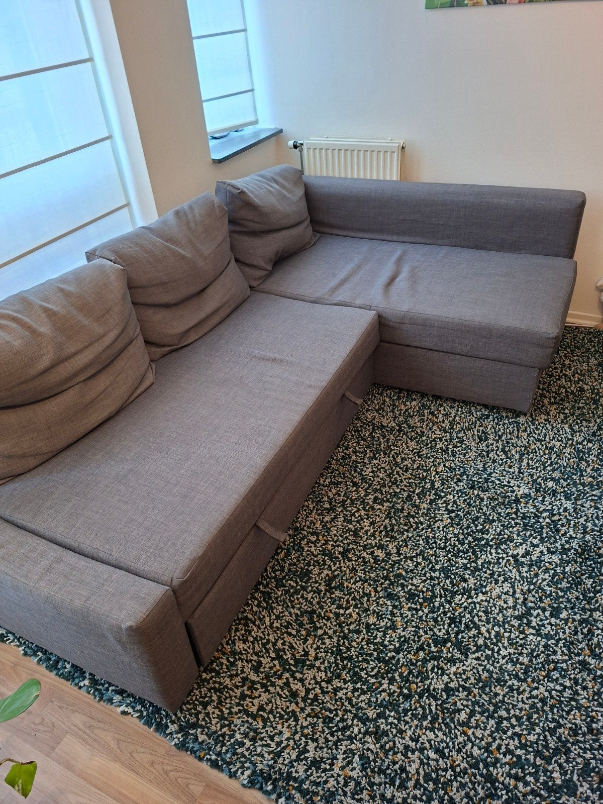 IKEA Bedbank - Hoekbank met slaapfunctie en opbergruimte, Ophalen, Gebruikt, Tweepersoons, Overige maten