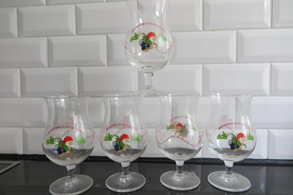 La chouffe glazen en fles, Ophalen of Verzenden, Nieuw, Glas of Glazen, Overige merken