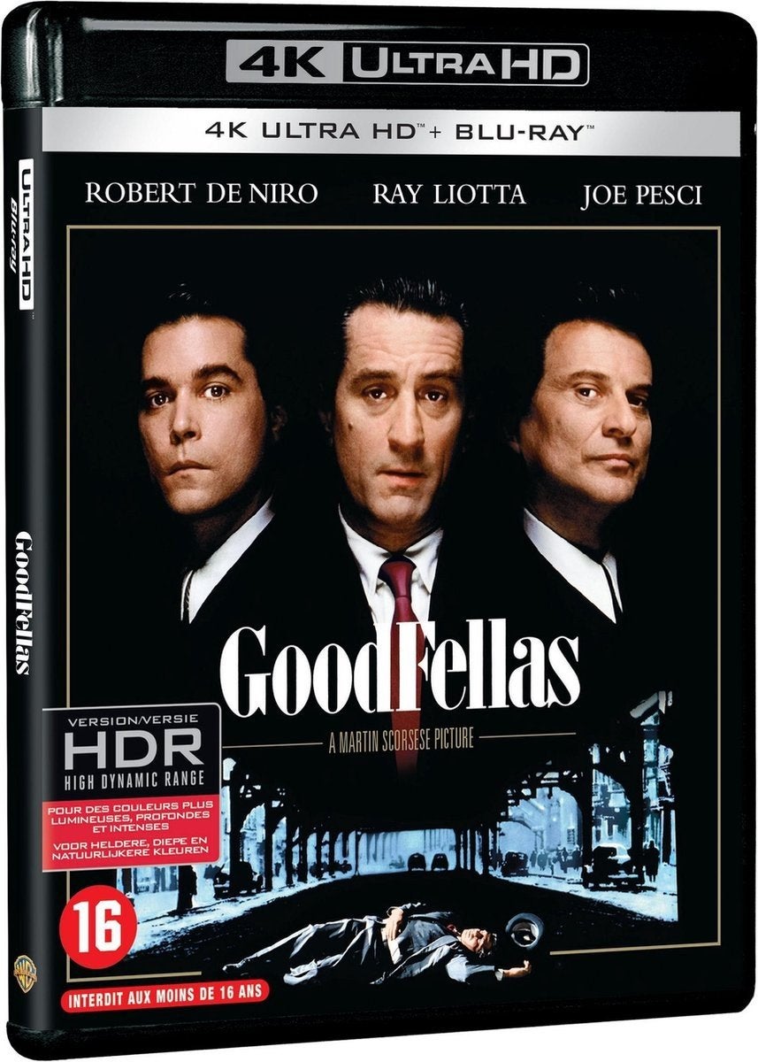 Goodfellas 4K UHD/Ultra HD Blu-Ray NL (Geseald) IMDb 9.0, Cd's en Dvd's, Engels, Vanaf 16 jaar, Film, Nederlands