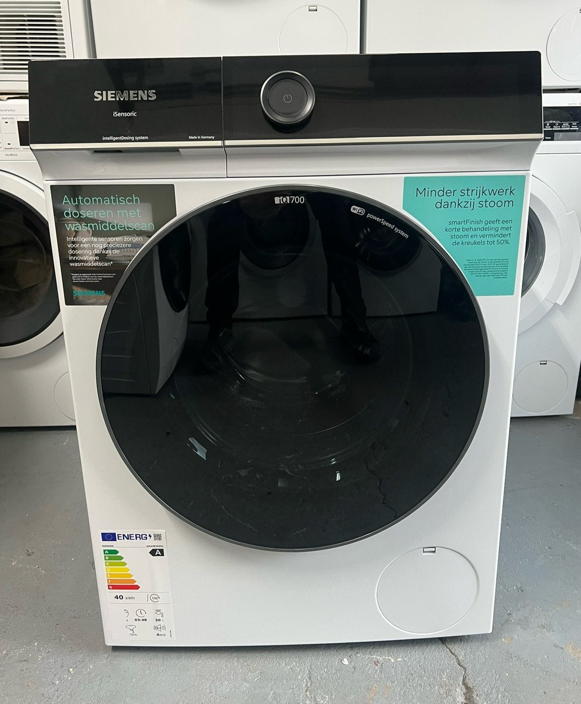 Siemens IQ700 wasmachine 9KG i-Dos & WiFi in nieuwstaat, Witgoed en Apparatuur, Wasmachines, 8 tot 10 kg, Ophalen of Verzenden
