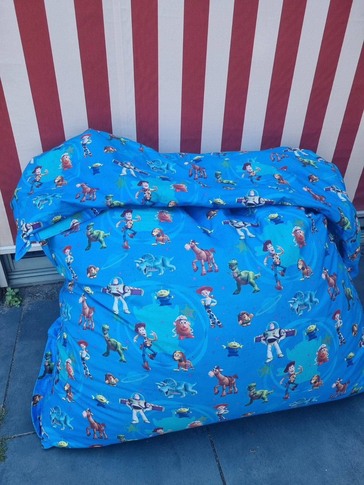 Fatboy zitzak met unieke Toy Story hoes (z.g.a.n.), Ophalen, Zo goed als nieuw, Blauw, Zitzak