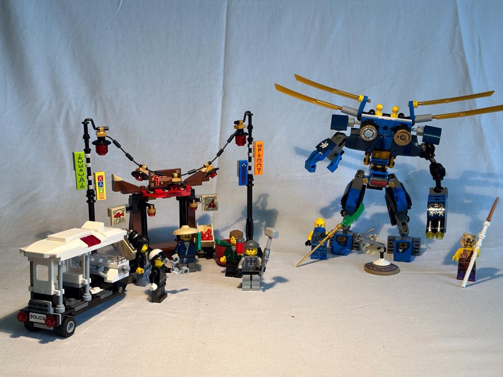Lego Ninjago City set 70754 Electro Man en set 70607 Chase, Inclusief minifiguren, Gebruikt, Lego, Ophalen of Verzenden