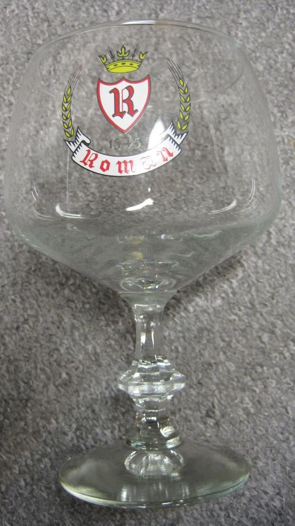 Roman Belgisch bierglas, Ophalen of Verzenden, Zo goed als nieuw, Glas of Glazen, Overige merken