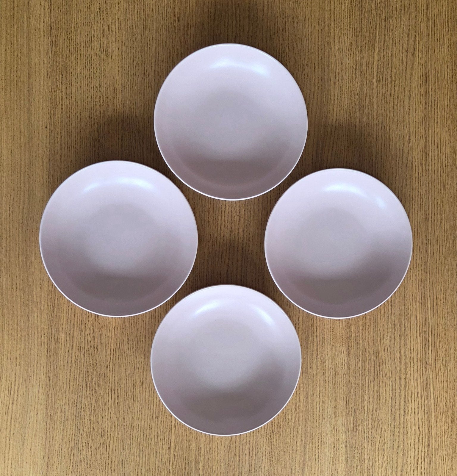 4x IKEA diepe borden/kommen - Lichtroze, Huis en Inrichting, Keuken | Servies, Ophalen, Gebruikt, IKEA, Bord(en)