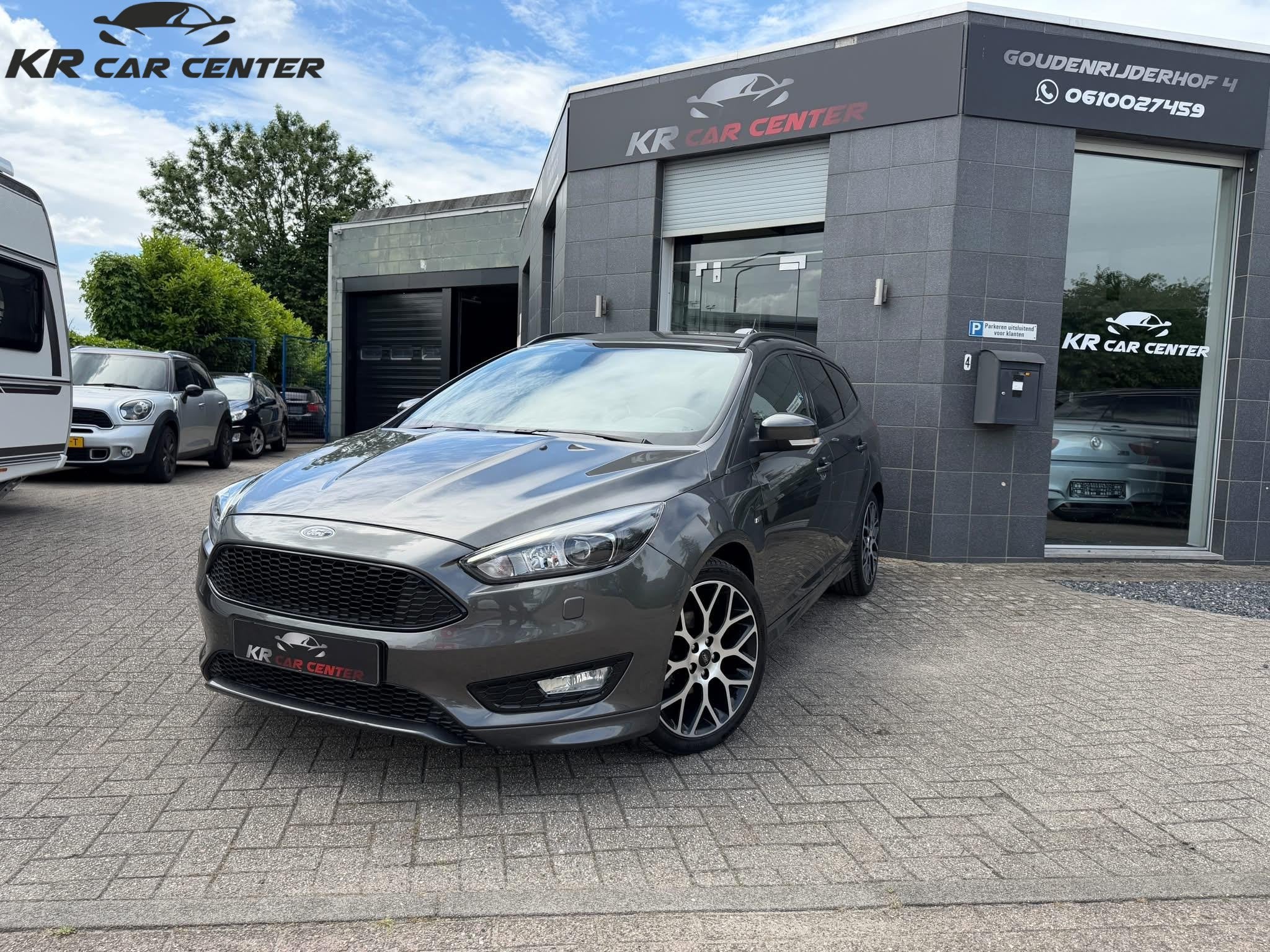 Ford Focus Wagon 1.0 ST-Line 140PK XENON-CLIMA-CAMERA-STLVER, Auto's, Stof, Gebruikt, Euro 6, Handgeschakeld