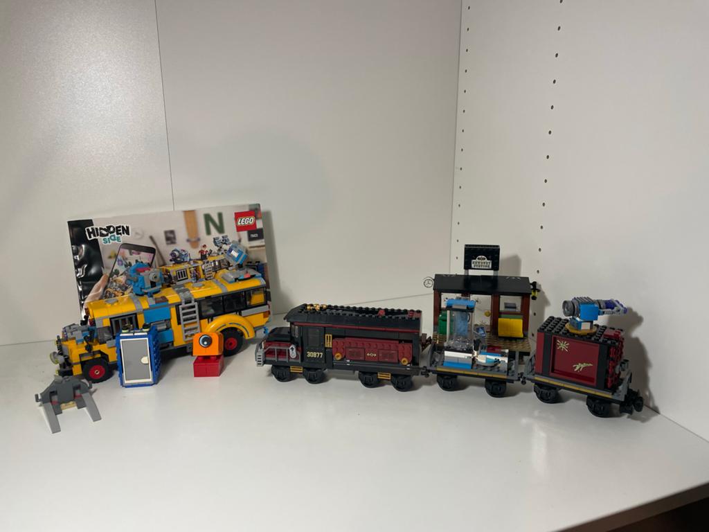 Lego Hidden Side Sets: Spooktrein en Schoolbus, Ophalen of Verzenden, Zo goed als nieuw