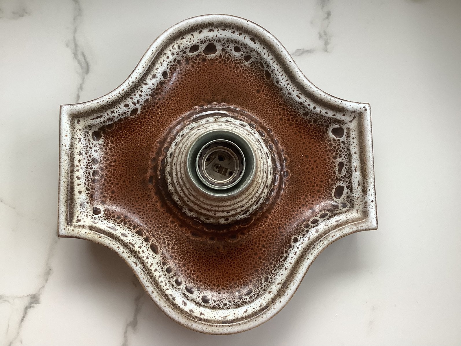 Vintage/retro Hustadt keramieken wandlamp, Ophalen of Verzenden