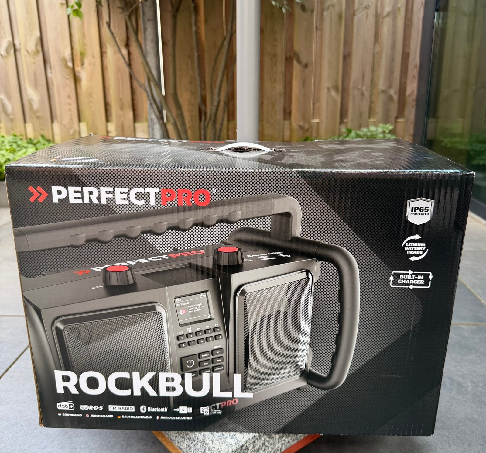 PerfectPro RockBull RB2 Bouwradio DAB+ / BT– Nieuw in doos, Ophalen of Verzenden, Nieuw, Bouwradio