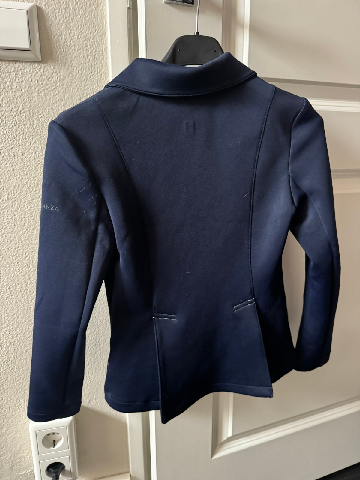 Fouganza Ecodesign rijjasje - Maat S maat 158, Ophalen of Verzenden, Zo goed als nieuw, Maat 36 (S), Blauw