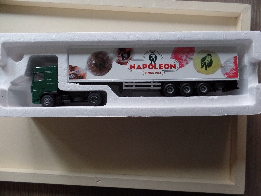 DAF trekker/oplegger Lion Toys Napoleon, Verzenden, Zo goed als nieuw, Bus of Vrachtwagen, Lion Toys