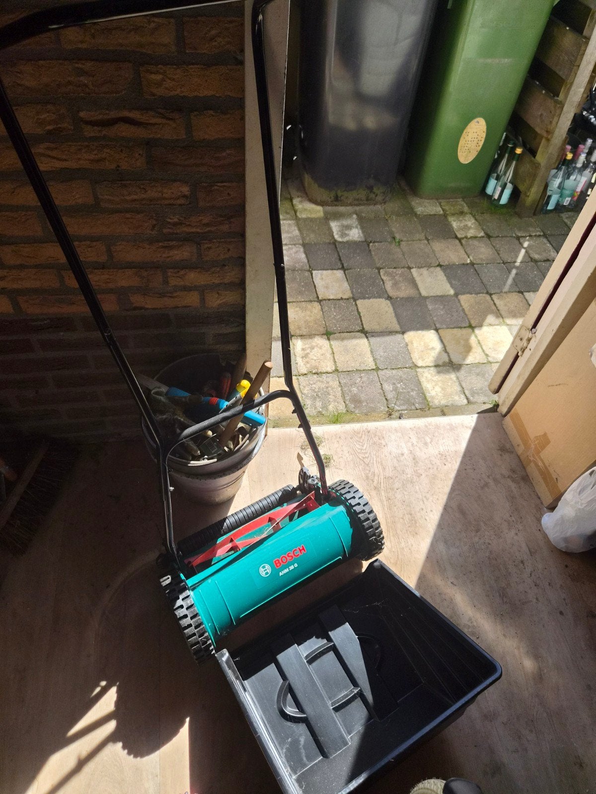 Bosch handgrasmaaier met opvangbak - Zo goed als nieuw, Ophalen
