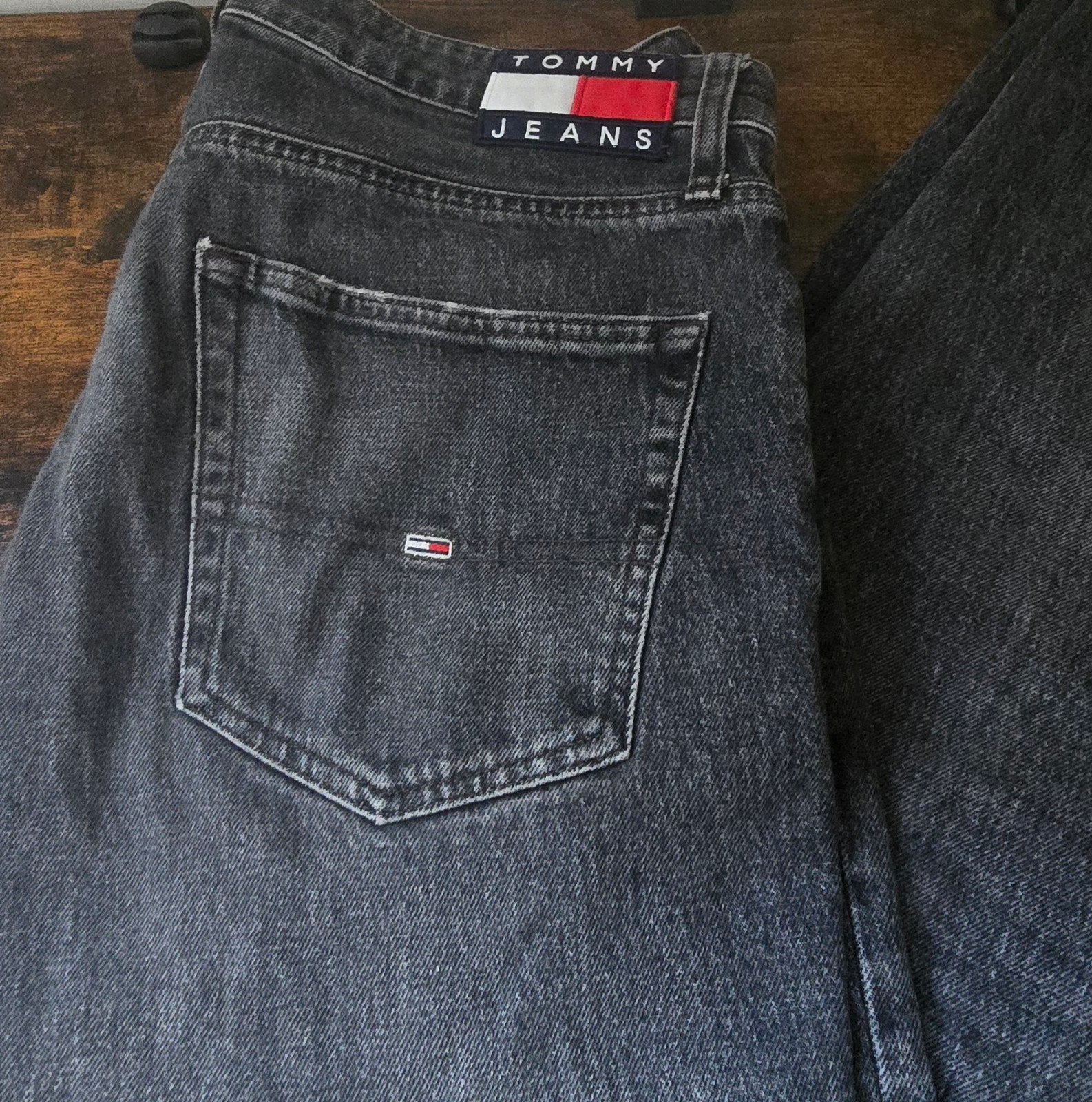Tommy Jeans Zwarte Denim Jeans W34-L34, Kleding | Heren, Spijkerbroeken en Jeans, Zwart, Ophalen of Verzenden, Zo goed als nieuw