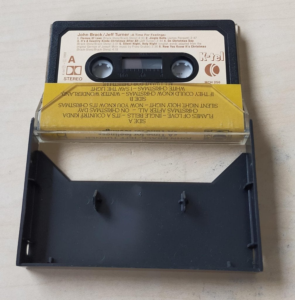 John Brack & Jeff Turner - A Time For Feelings Cassette MC, Cd's en Dvd's, Cassettebandjes, Ophalen of Verzenden, Zo goed als nieuw