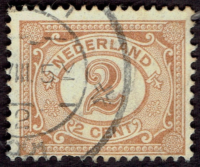 Nederland 1899, Cijfers, type Vürtheim 2 cent., Postzegels en Munten, Postzegels | Nederland, Ophalen of Verzenden, T/m 1940, Gestempeld