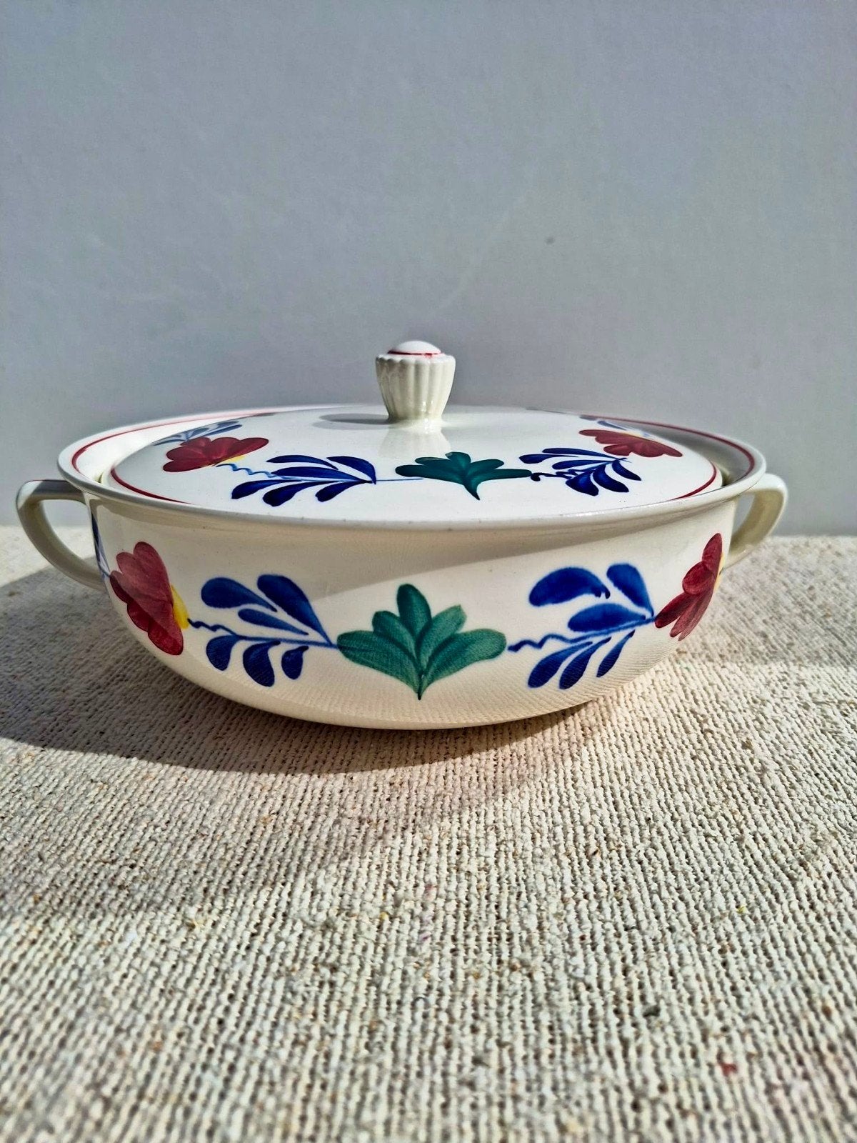 vintage Royal Sphins servies handgeschilderd boerenbontdecor, Ophalen of Verzenden