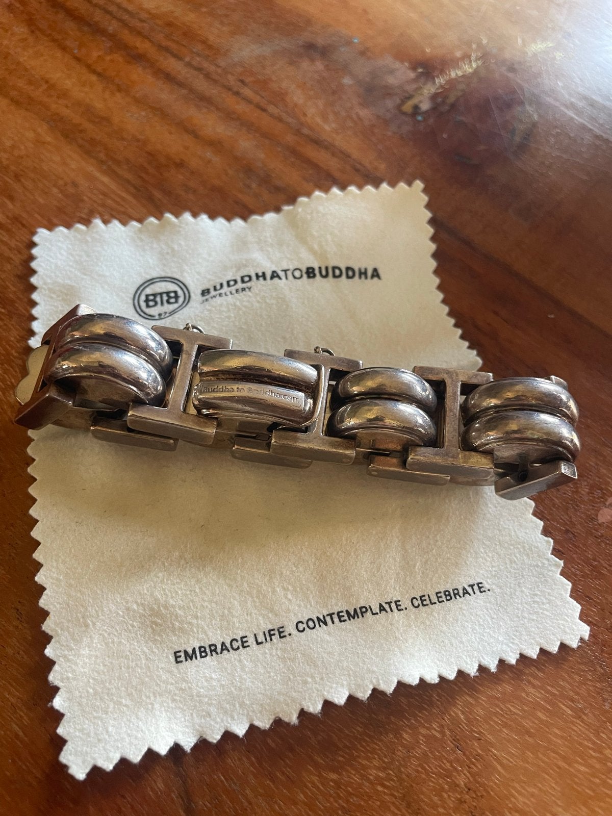 Authentieke Buddha to Buddha Double Batul Armband Zilver, Ophalen of Verzenden, Gebruikt, Zilver, Zilver