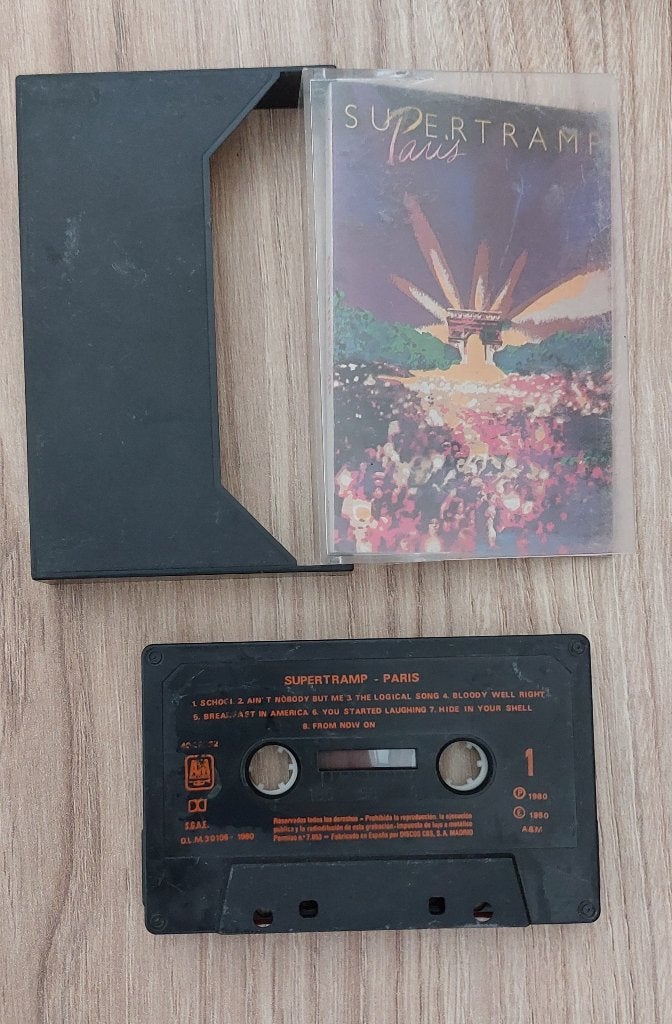 Supertramp  "Paris", Gebruikt, 1 bandje, Ophalen of Verzenden, Origineel