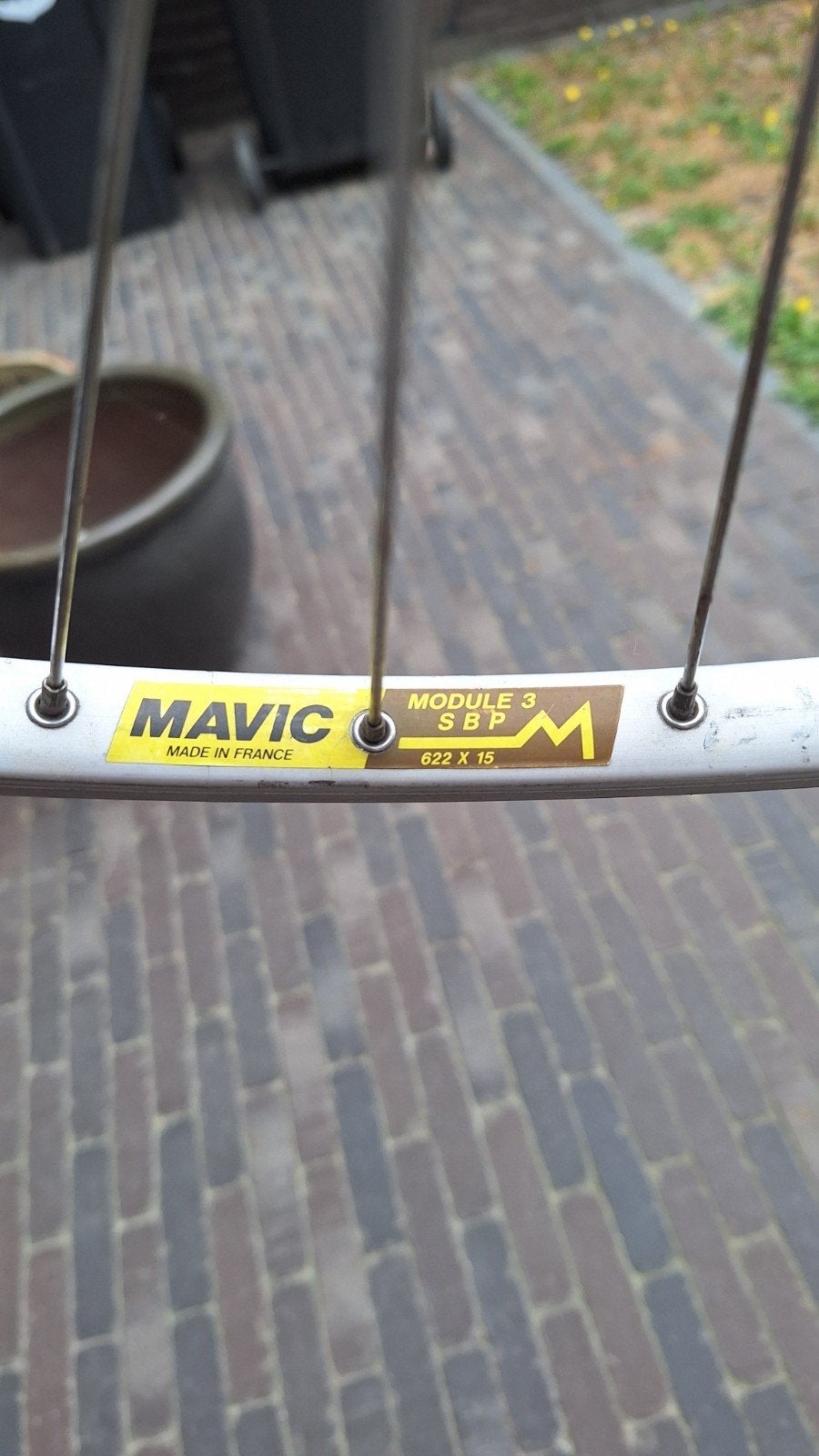 Mavic aluminium velg, 622 x 15, Watersport en Boten, Hengelsport | Karpervissen, Ophalen, Overige typen