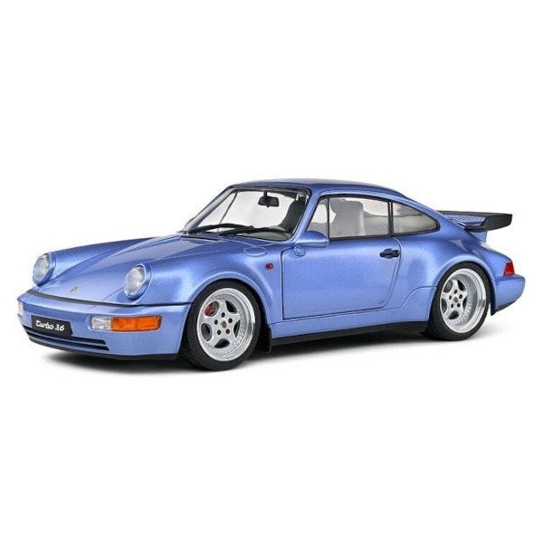 Porsche 911 (964) Turbo 1990 Blauw Modelauto 1/18 Solido, Solido, Auto, Solido, Nieuw