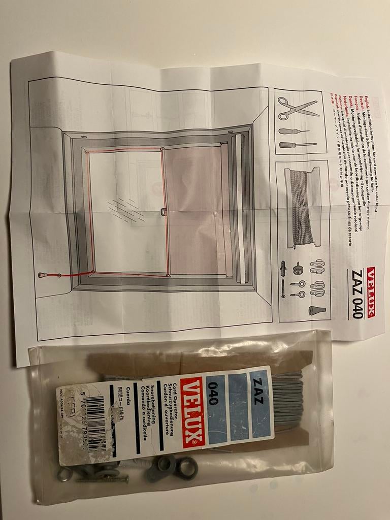 Velux ZAZ040 Koordbediening blindering, Ophalen of Verzenden, 50 tot 100 cm, Minder dan 100 cm