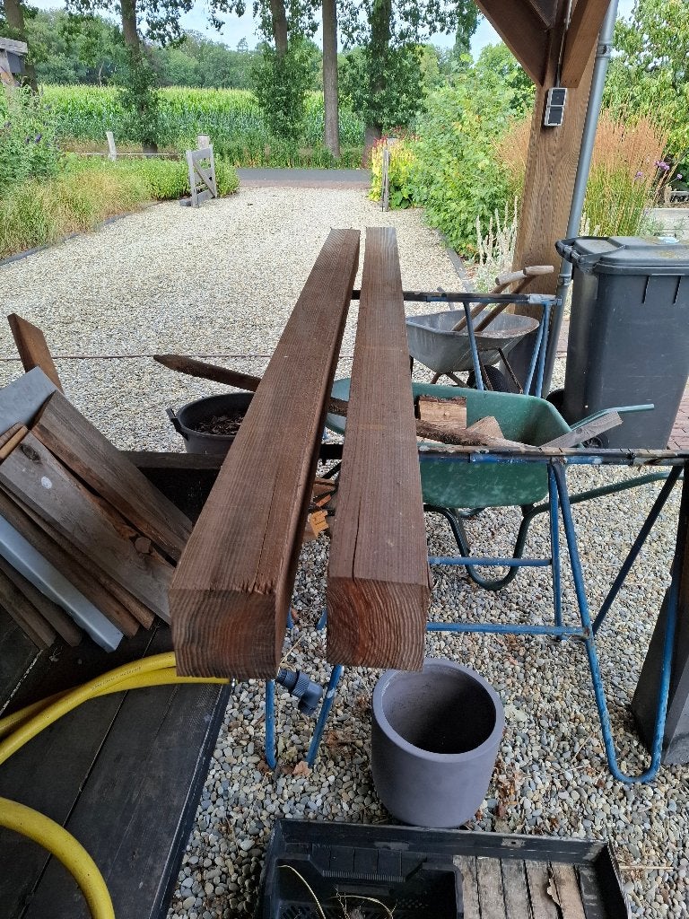 Douglas balken 15x15 cm – 250 cm lang – zware kwaliteit, Ophalen, Zo goed als nieuw, 180 tot 250 cm, Balken
