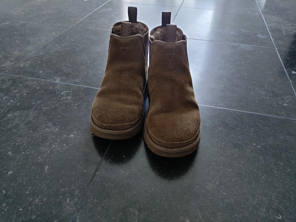 Ugg & nette schoenen leer maat 40 zwart leer, Ophalen, Nieuw, Boots