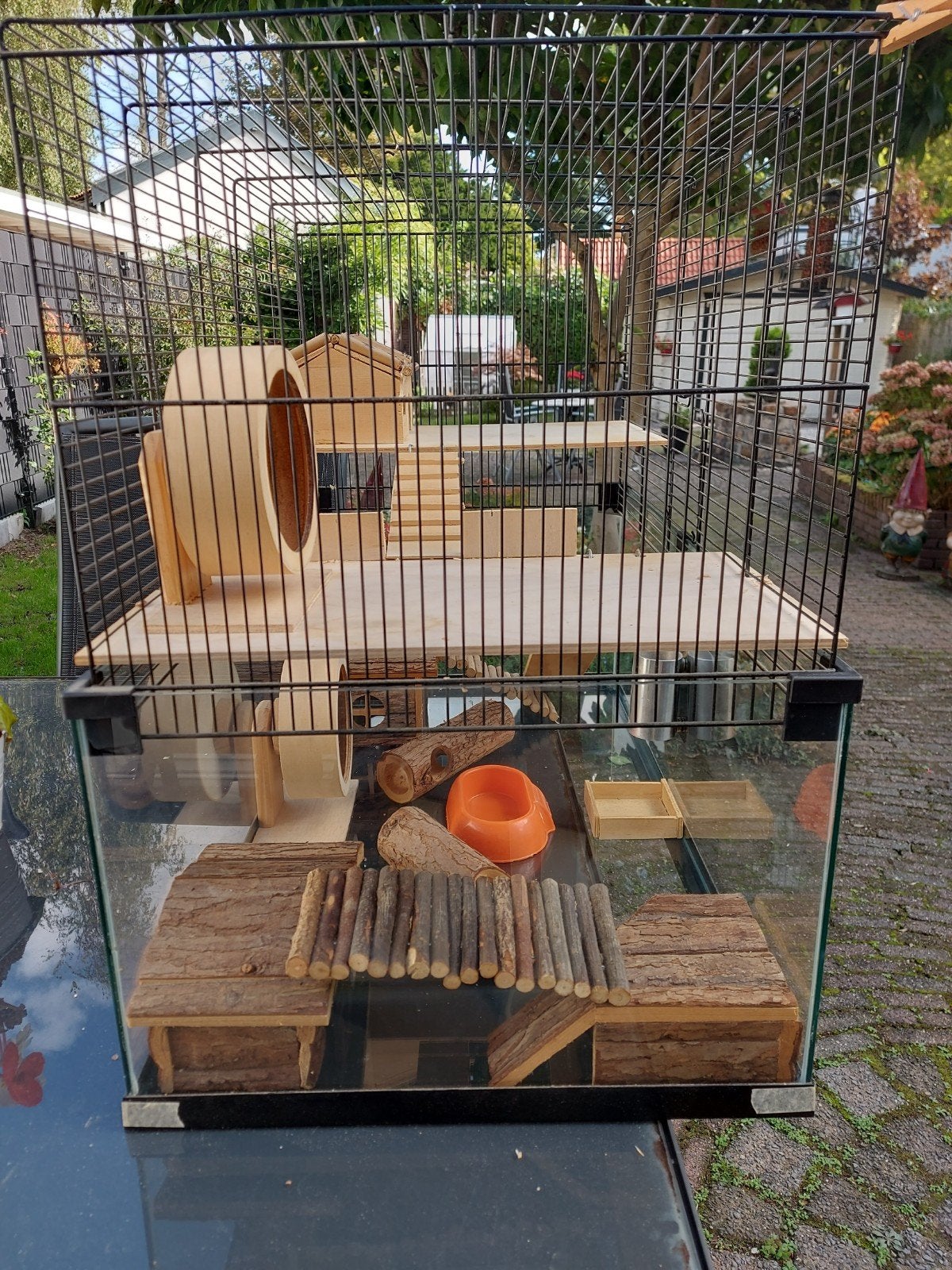 hamsterkooi met extra verdieping., Dieren en Toebehoren, Ophalen, Zo goed als nieuw