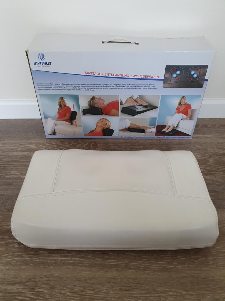 Invitalis Multi Shiatsu Massagekussen - Zo goed als nieuw, Ophalen, Zo goed als nieuw, Massagestoel of Kussen