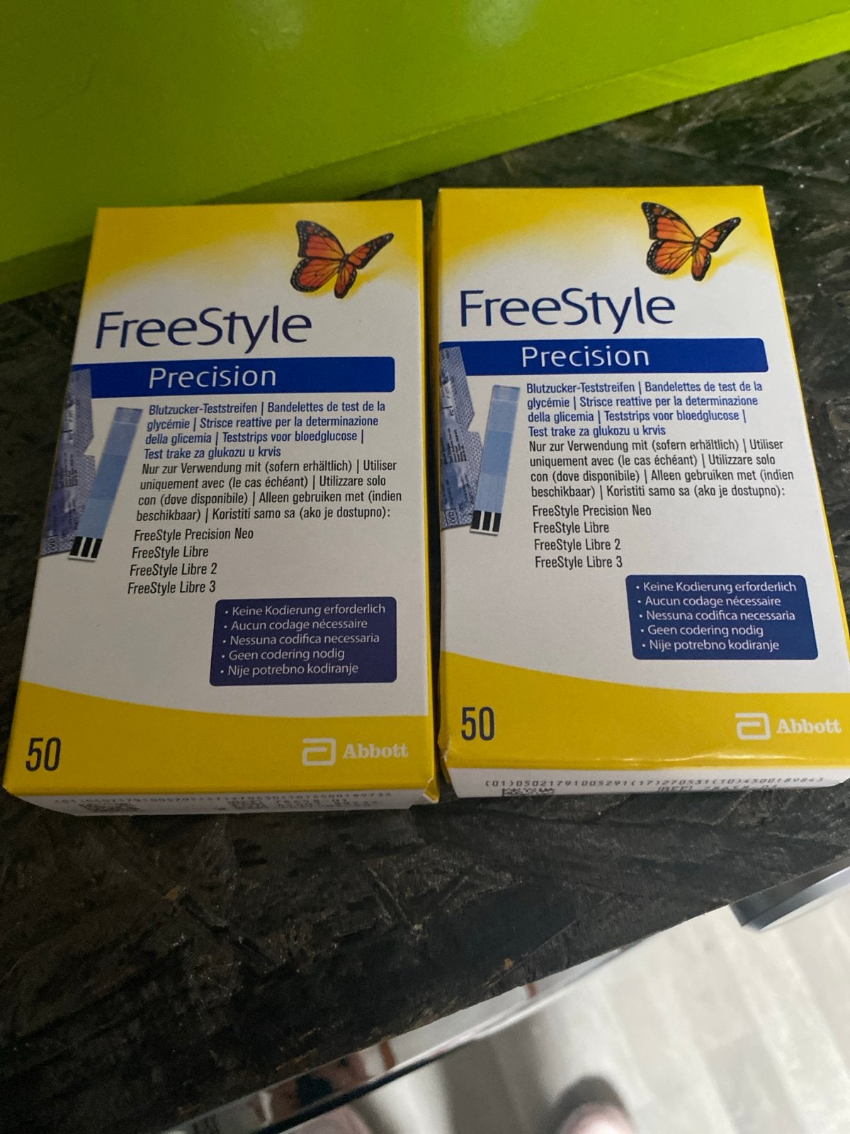 FreeStyle Precision Bloedglucose Teststrips (2x50 stuks), Ophalen of Verzenden, Nieuw, Overige typen