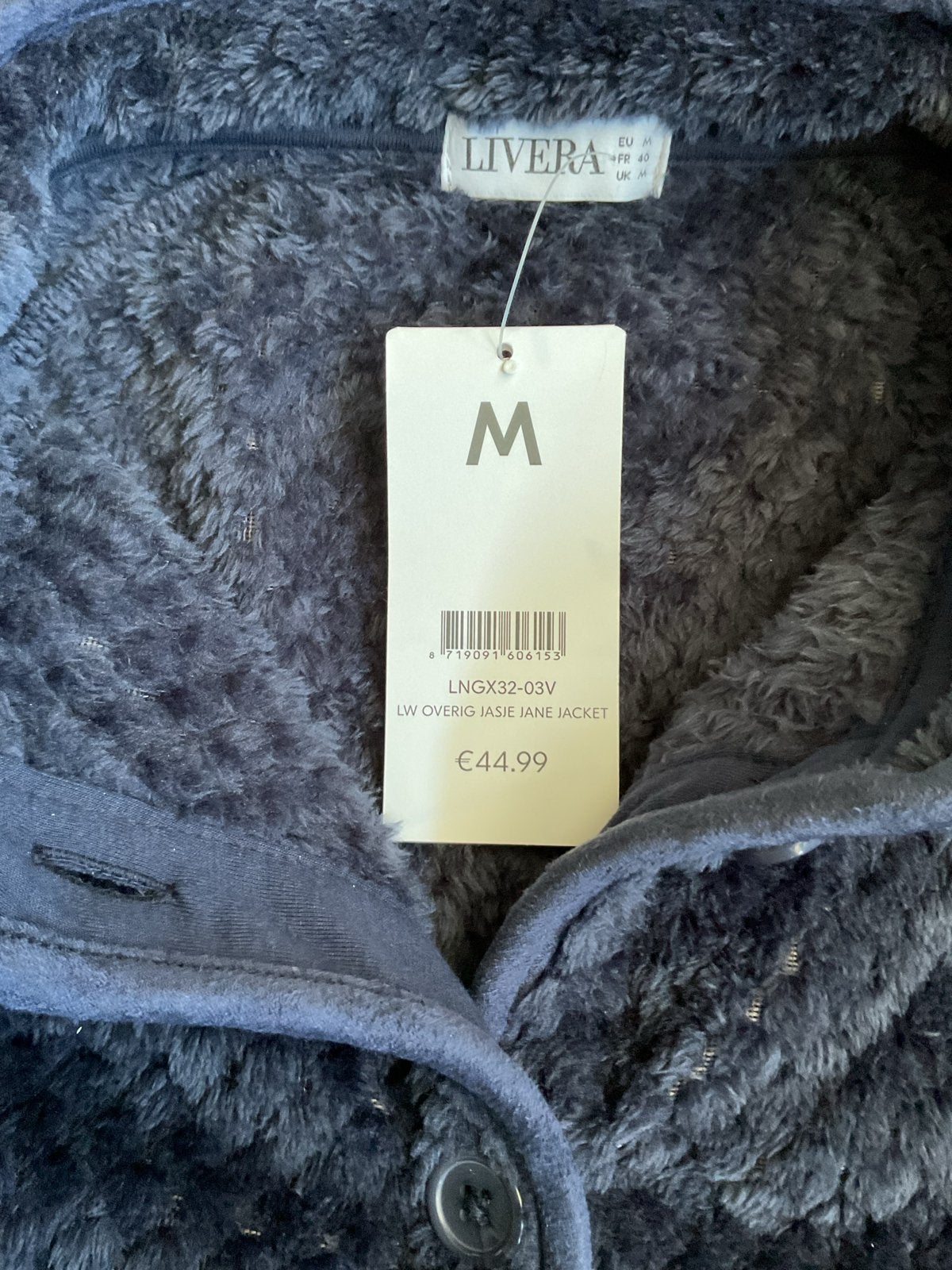 Livera zacht fleece vest maat M is NIEUW met prijskaartje!, Ophalen of Verzenden, Nieuw, Maat 38/40 (M), Blauw