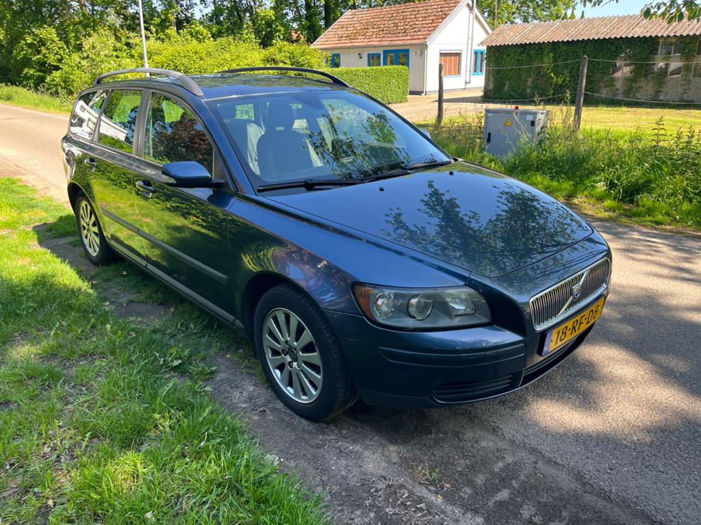 Volvo V50 1.8 2005 Blauw, Auto's, Volvo, Voorwielaandrijving, 125 pk, 4 cilinders, Blauw