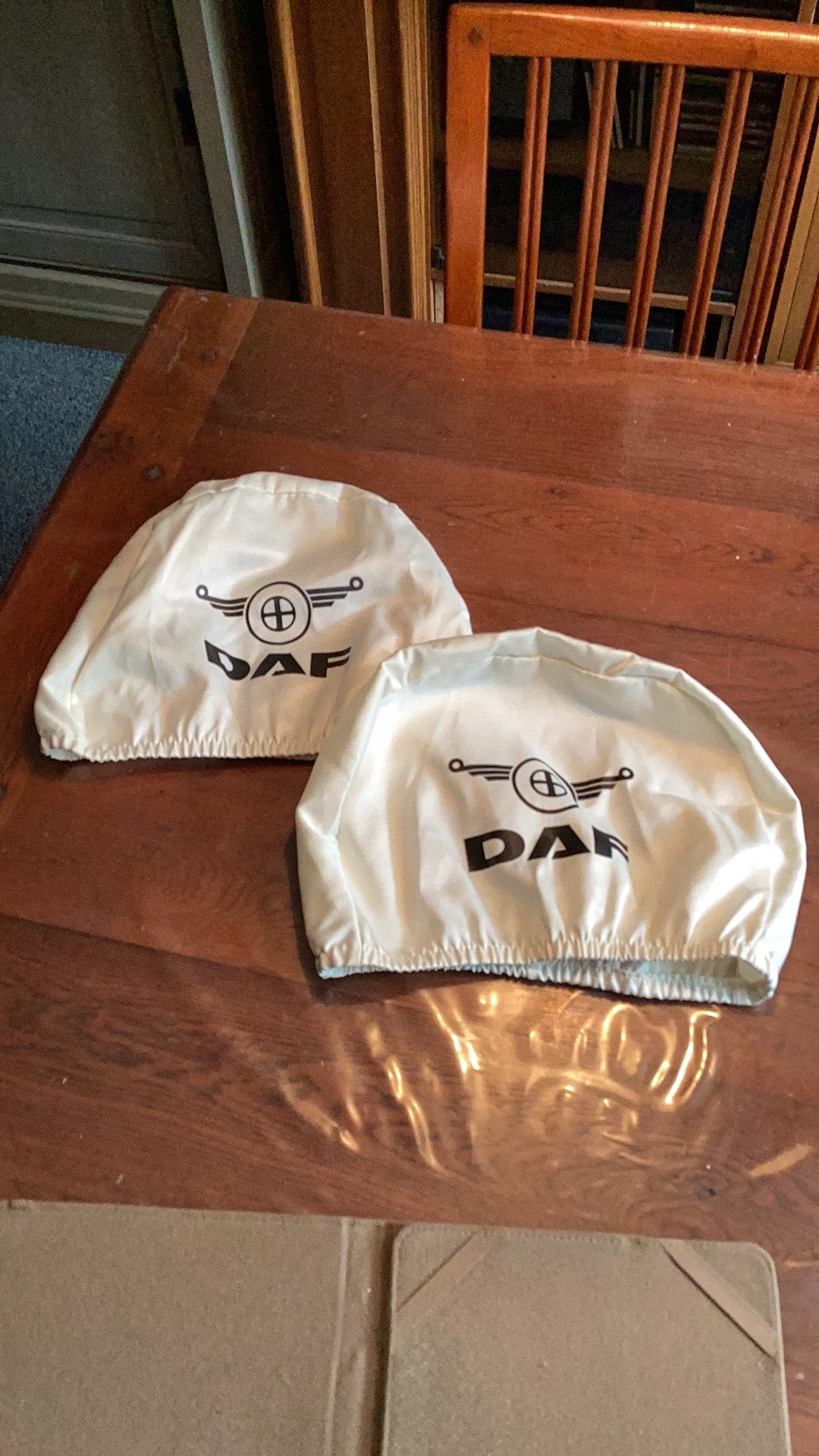 Set hoofdsteun hoezen DAF trucks in nette staat, Ophalen of Verzenden, DAF