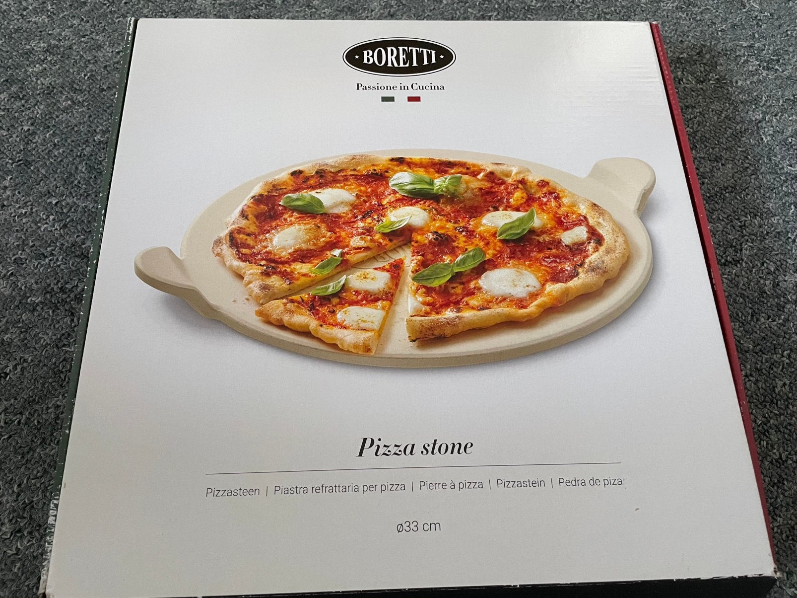 Boretti Pizzasteen 33cm, Ophalen, Nieuw