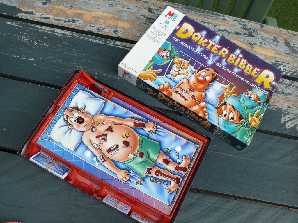 MB spellen Dokter Bibber, Hobby en Vrije tijd, Gezelschapsspellen | Bordspellen, Ophalen of Verzenden, Zo goed als nieuw, MB Spellen