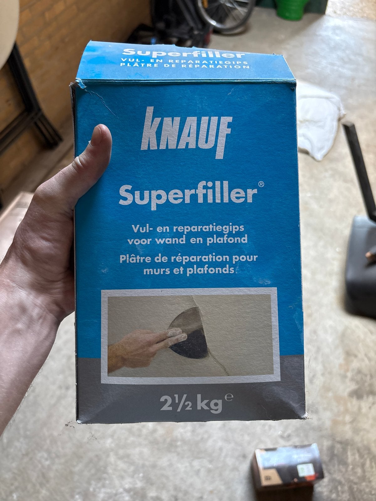 Aangebroken pak Knauf Superfiller vul- en reparatiegips, Ophalen of Verzenden, Zo goed als nieuw, Overige typen