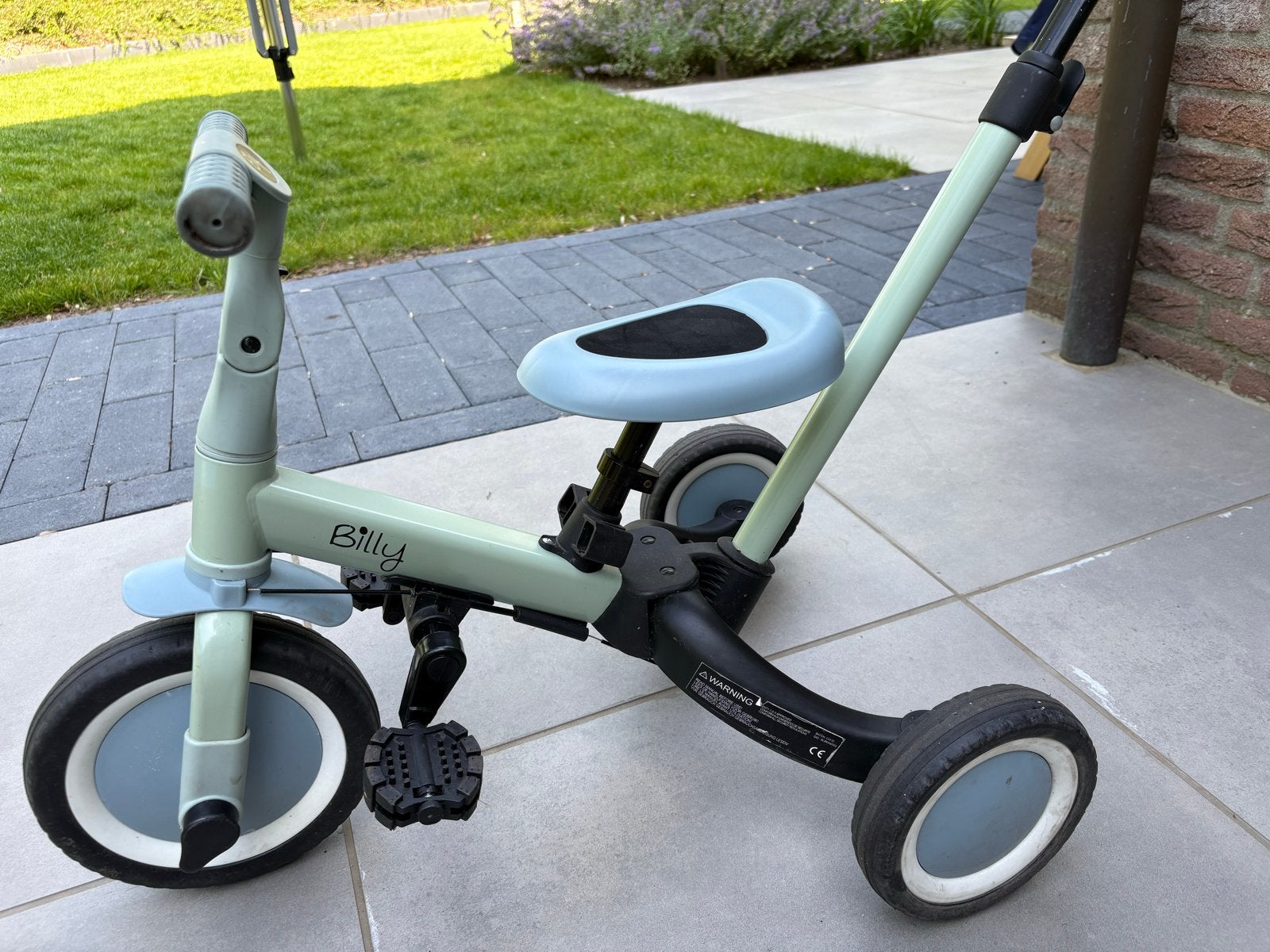 Billy 3-in-1 loopfiets/driewieler met duwstang, Ophalen, Gebruikt, Loopfiets