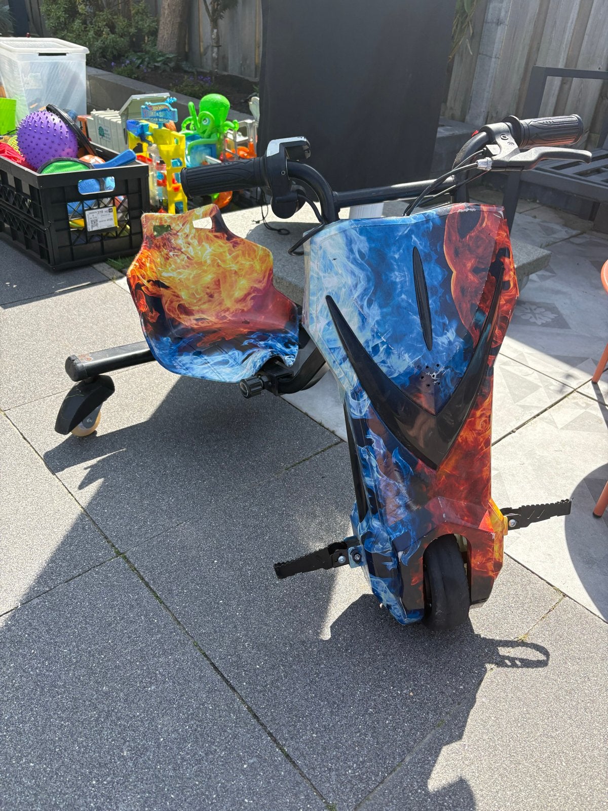 Drift Trike met lekke band en gelast achterwiel, Ophalen, Gebruikt, Overige typen